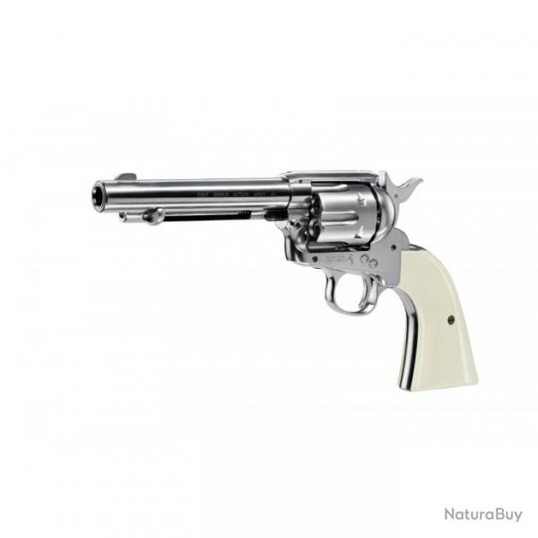 REVOLVER COLT SA ARMY 45 5.5'' CO2 CAL BB/4.5 NICKEL PLATED