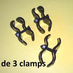 lot de 3 CLAMPS BAIKAL MP153 MP155 RAPID REMINGTON STOEGER FABARM SDASS -VENDU PAR JEPERCUTE(b11777)