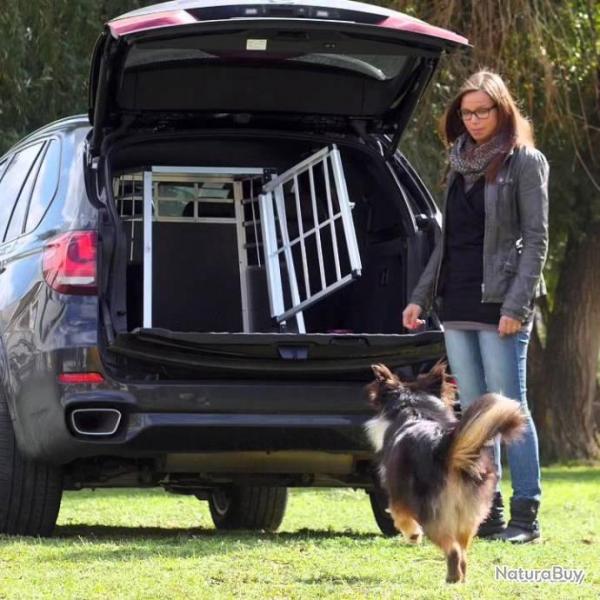 CAGE DE TRANSPORT POUR CHIEN EN VOITURE AVEC GRANDE PORTE 65 X 91 X 69,5 CM