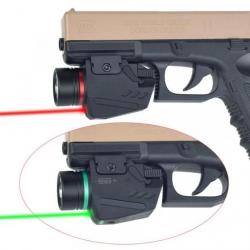 Super Promo  !!!!!  Lampe torche + laser rouge pour arme de  poing ou d'épaule