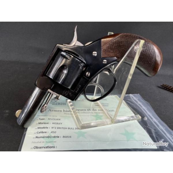 magnifique webley n 2 calbre 450