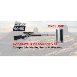 Silencieux NIELSEN SONIC spécial levier de sous garde MARLIN, smith et wesson, Gris