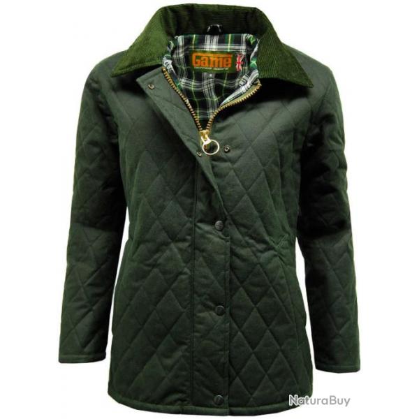 Veste matelasse en cire  Zara Femme Vert