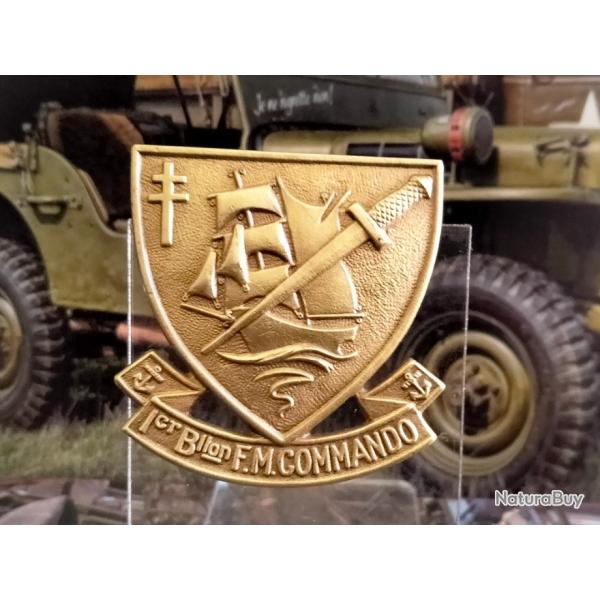 Insigne du 1 Bataillon FM Commando WW2 Reproduction