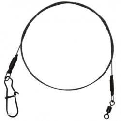 Bas de ligne Fox Rage Strike Point 7 Strand Titanium Leader 34kg par 2 50cm