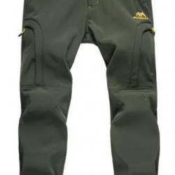 Pantalon de chasse spécial froid hiver randonnée imperméable doublé