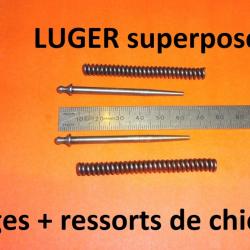 paire de ressorts de chiens + tiges fusil LUGER superposé - VENDU PAR JEPERCUTE (TS104)