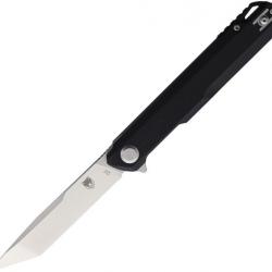 Couteau Cobratec Monarch Tanto Black G10 Lame Acier D2 IKBS Linerlock Clip CBTMONBLKT