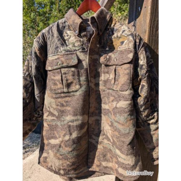 Tenue complte camo chasse hiver en laine (idale chasse  l'arc )