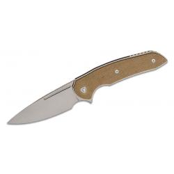 Couteau Ferrum Forge Stinger Tan Manche G10 Lame Acier Nitro-V Liner Lock Clip FF005T