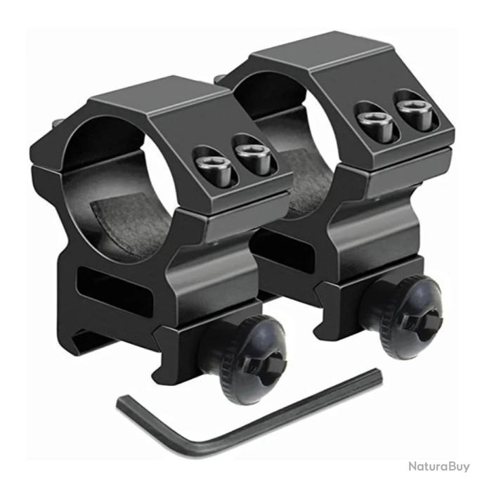 Montage Rapide 25,4 Mm Sur Rail Picatinny/Weaver – Support Anneau 1" Pour Lunette, Laser Ou Lampe