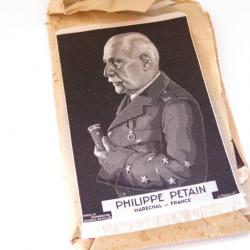 Portrait Marechal Petain original  tissu 39/45            box 258