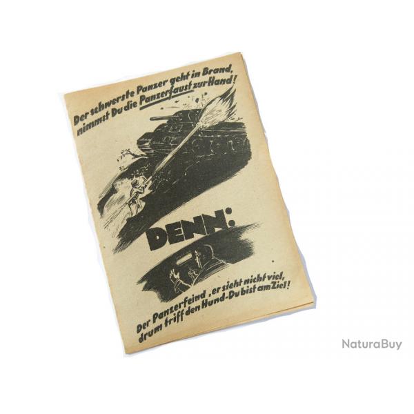 Notice originale Wh panzerfaust  1944          box 258