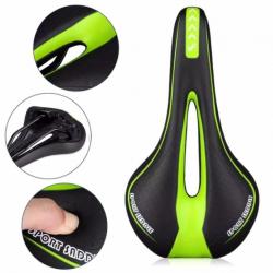 Selle de Vélo Confortable en Gel Unisexe Siège de Vélo Route, Montagne VTT Vert