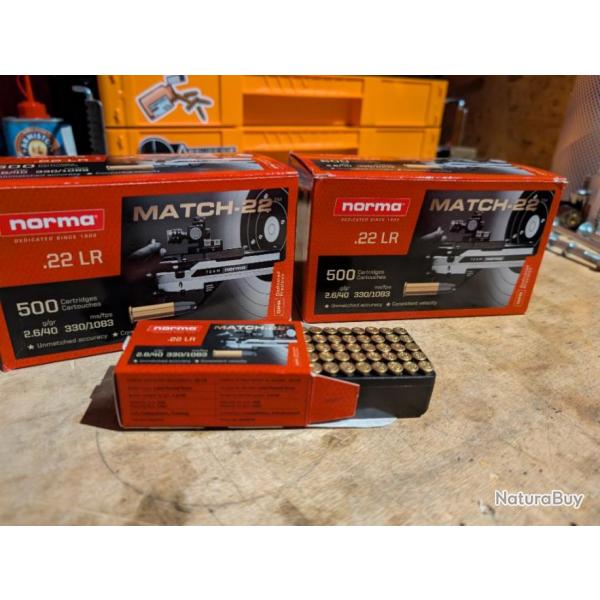 Norma Match-22 cal 22lr 40gr X1000