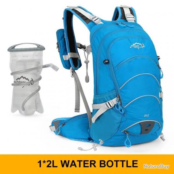 Sac  Dos Impermable  20 Litres pour Alpinisme Sports Plein Air Camping Randonne Bleu