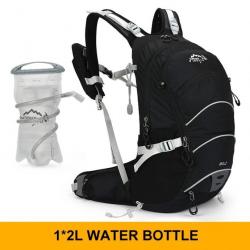 Sac à Dos Imperméable  20 Litres pour Alpinisme Sports Plein Air Camping Randonnée Noir