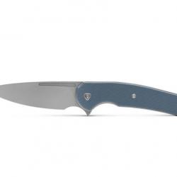 Couteau Ferrum Forge Stinger Blue Manche G10 Lame Acier Nitro-V Liner Lock Clip FF005BU