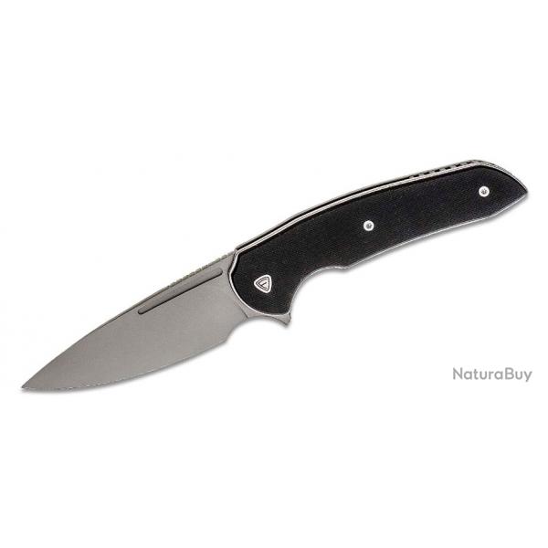 Couteau Ferrum Forge Stinger Black Manche G10 Lame Acier Nitro-V Liner Lock Clip FF005B