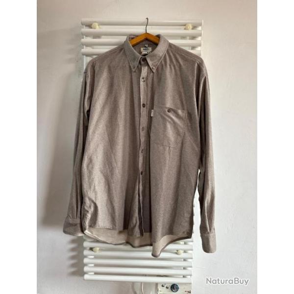 Chemise homme Beretta beige  100% polyester XXL