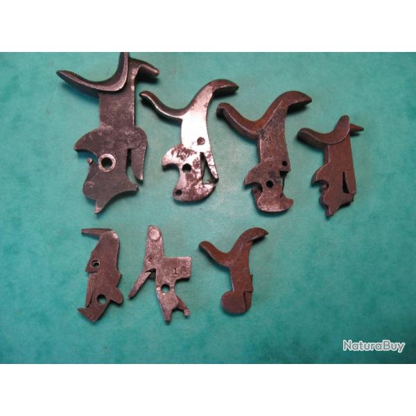 7 Chiens de revolver ancien divers pour restauration Bull-dog Ou autre ...