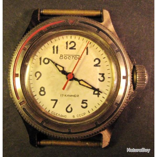 Montre-bracelet mcanique sovitique d'origine VOSTOK des annes 1970 men wrist watch