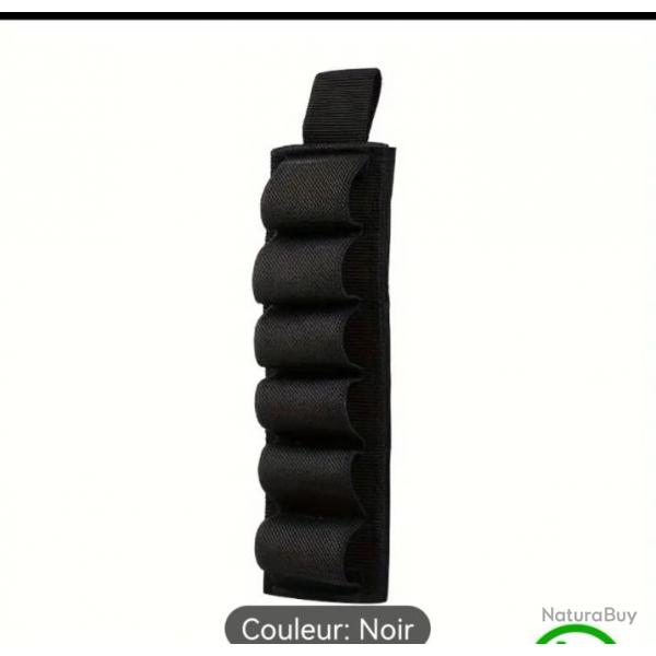 Porte cartouche velcro universel 6 tubes calibre 12  20