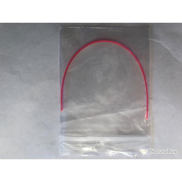 Fibre optique rouge 10cm x 0,75mm