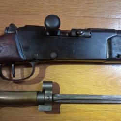 Vend ou échange contre sabres - Beau fusil Lebel 1886-M93 MAS1890 + baïonnette