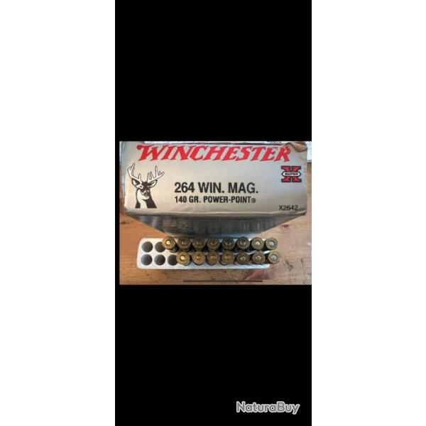 15 Munitions 264 WIN. MAG.140 GR. POWER-POINT