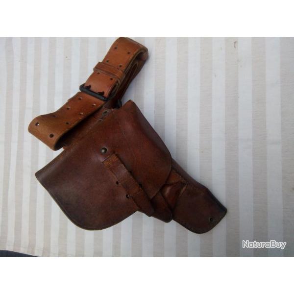 Holster / Gaine avec ceinturon pour Pistolet MAC 50 Guerre d'Algrie