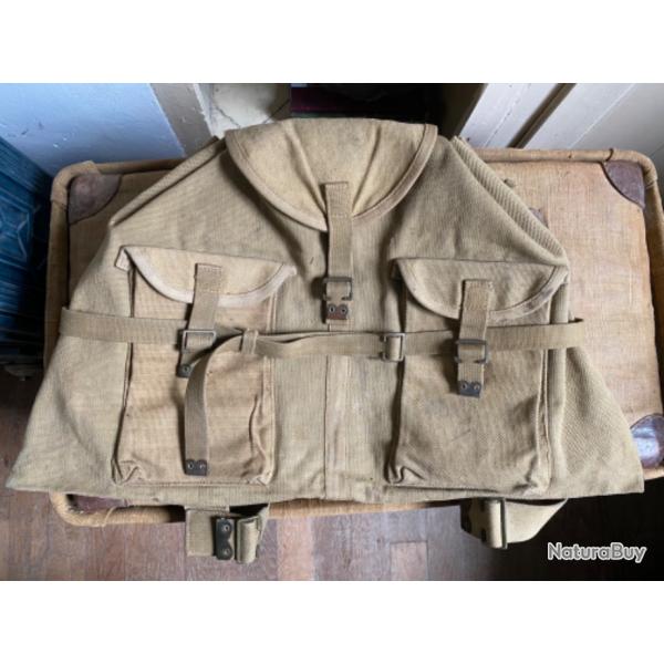 Sac  dos d'officier britannique ww1 1918 British officer web rucksack