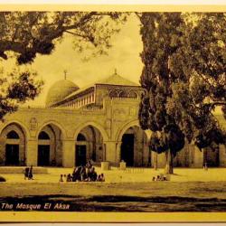 Carte postale ancienne, Jérusalem, Jerusalem - the Mosque El Aksa 1900's