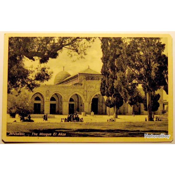 Carte postale ancienne, Jrusalem, Jerusalem - the Mosque El Aksa 1900's