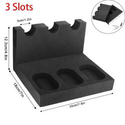 Présentoir pour arme de poing en mousse EVA - Modèle C 3 emplacements