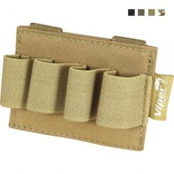 Porte cartouche Molle 4 emplacements Viper - Coyote