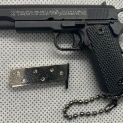 COLT 1911 Noir avec 1 chargeur, 1 munition + Boite Offerte (Miniature - échelle 1:3)