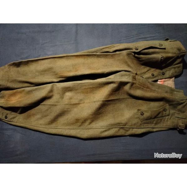 Pantalon pour artillerie de l'ordre militaire allemand de la seconde guerre mondiale en T.B.E.