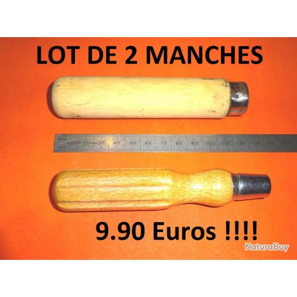 lot de 2 manches bois pour lime etc.....- VENDU PAR JEPERCUTE (a7304)