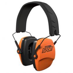 Casque anti bruit orange ISOtunes Sport Defy Slim Passive