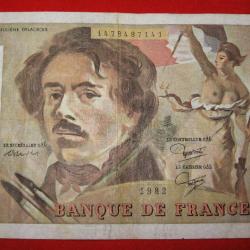 France  billet de 100 francs E.Delacroix de 1982 ttb