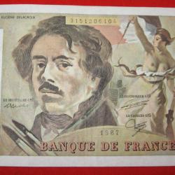 France  billet de 100 francs E.Delacroix de 1987 ttb