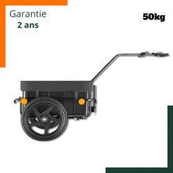 Remorque pour vélo 50kg de charge 70l