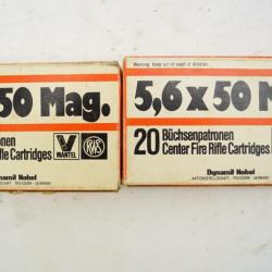 Lot munition vrac 5.6x50 Mag