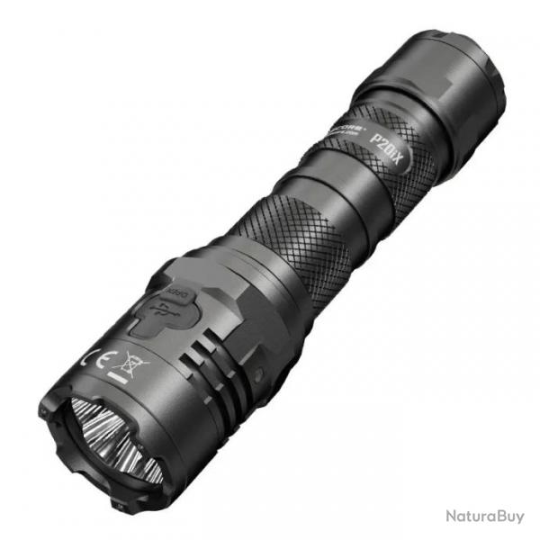 Lampe torche PowerBeam Nitecore P20iX 4000 lms rechargeable USB-C