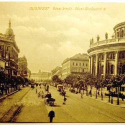 Carte postale Hongrie ancienne, architecture de BUDAPEST 1900's