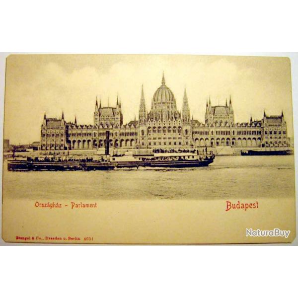 Carte postale Hongrie ancienne, Budapest - Parlament 1900's