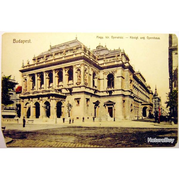 Carte postale ancienne Budapest - Opra des annes 1900's