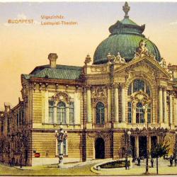 Carte postale ancienne Budapest - Lustspiel Theater 1900's