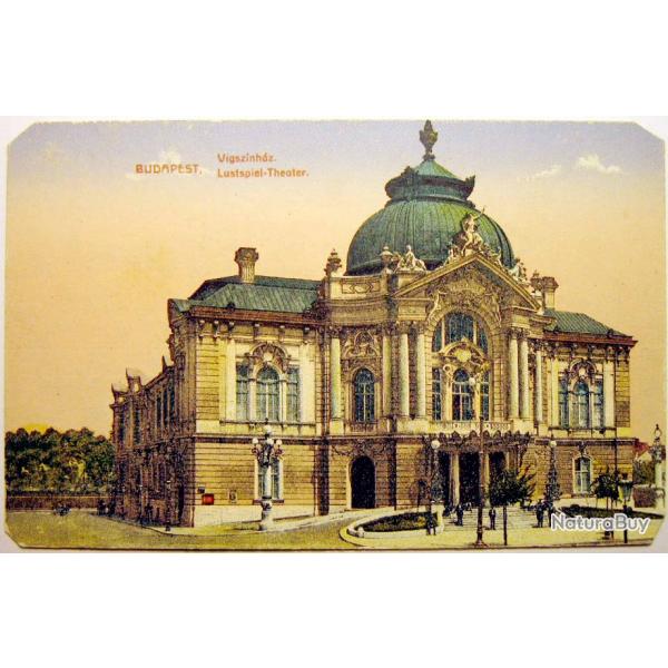 Carte postale ancienne Budapest - Lustspiel Theater 1900's